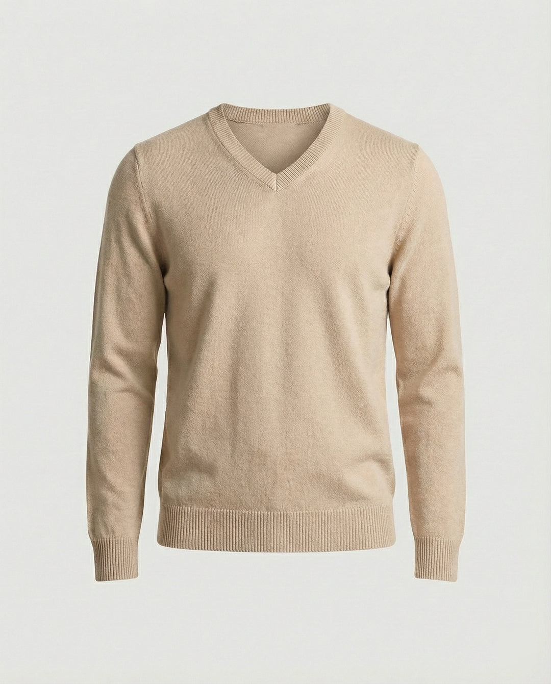 Herren V-Ausschnitt Pullover aus hochwertiger Baumwolle mit bequemer Passform R&B