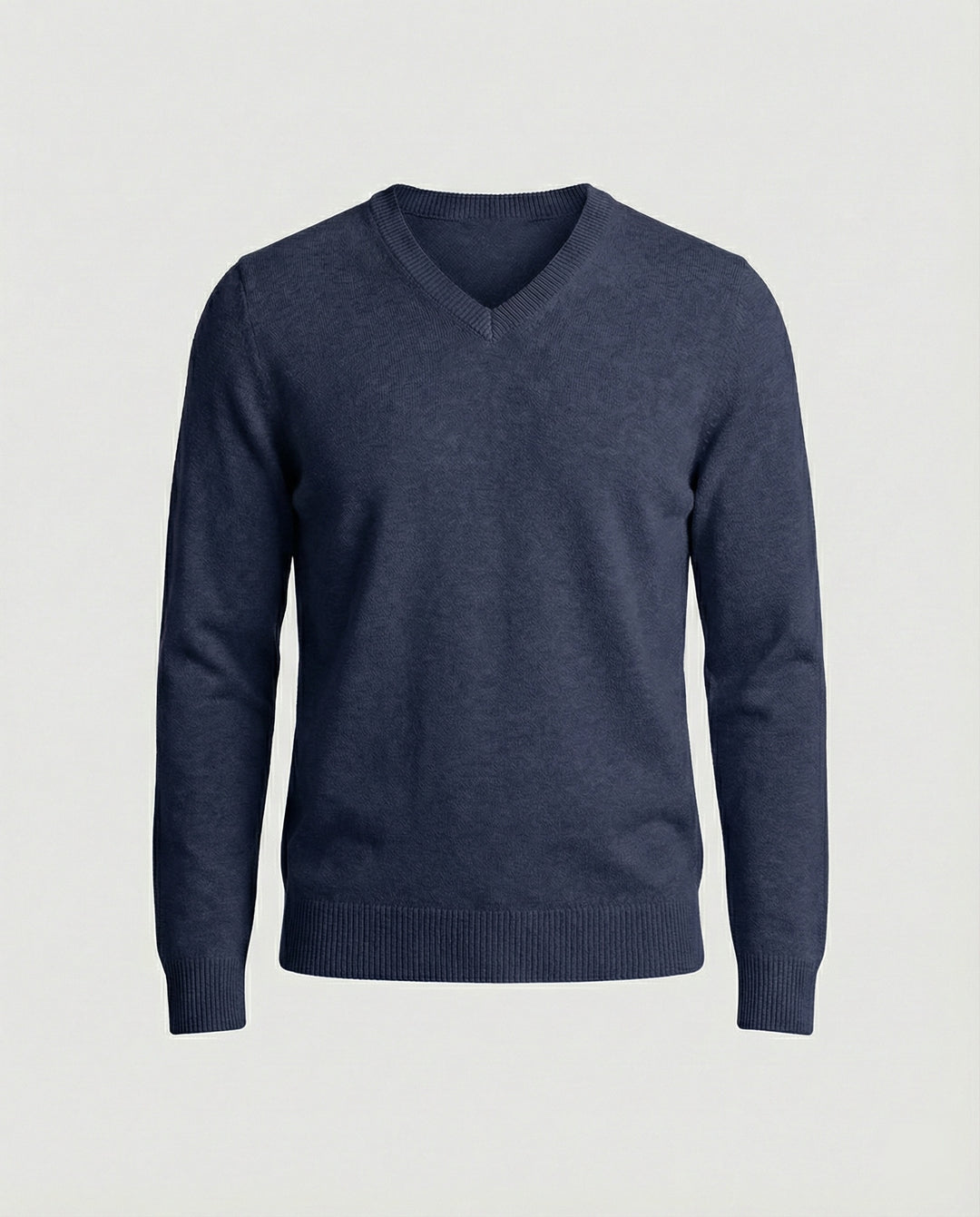 Herren V-Ausschnitt Pullover aus hochwertiger Baumwolle mit bequemer Passform R&B
