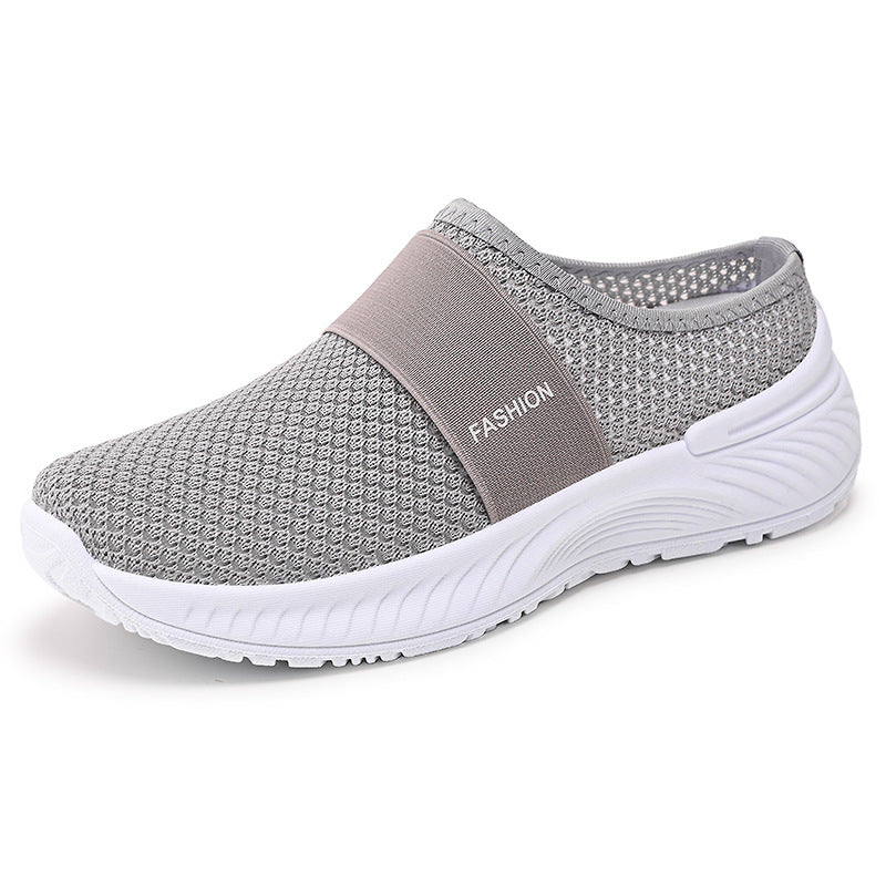 Damen Modische und bequeme Slip-On Sneakers mit atmungsaktiver Obermaterialstruktur R&B