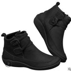 Damen Komfortable Stiefel mit modischem Schnallenverschluss R&B