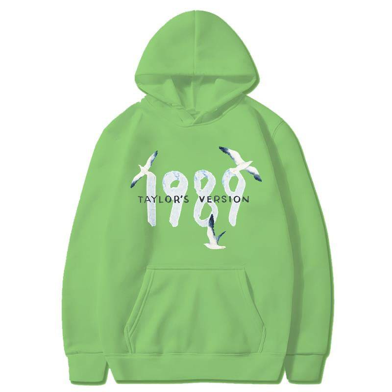 Damen Kapuzenpullover mit kreativem Vogelmotiv und hochwertiger Baumwolle