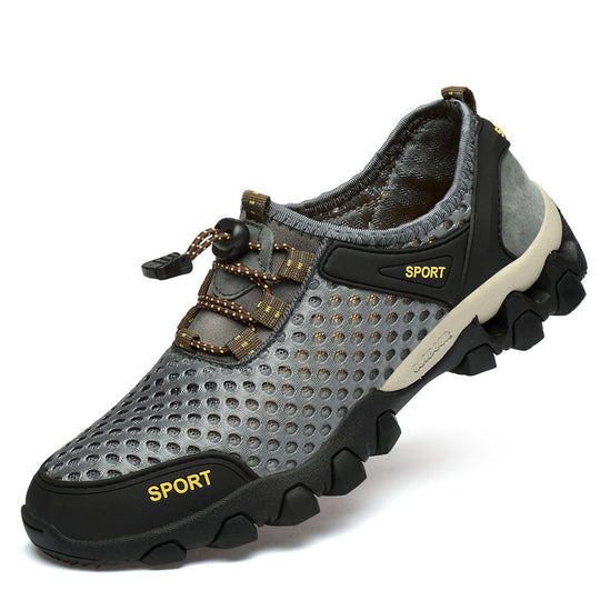 Damen Atmungsaktive und rutschfeste Sportschuhe mit elastischem Schnellschnürsystem R&B