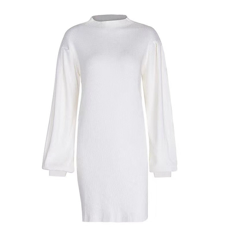 Damen Strickkleid im modernen Rippdesign R&B