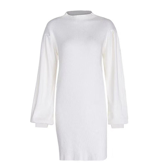 Damen Strickkleid im modernen Rippdesign R&B