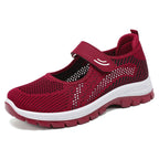 Damen Sportliche Sneakers mit rutschfestem Klettverschluss und atmungsaktivem Obermaterial R&B