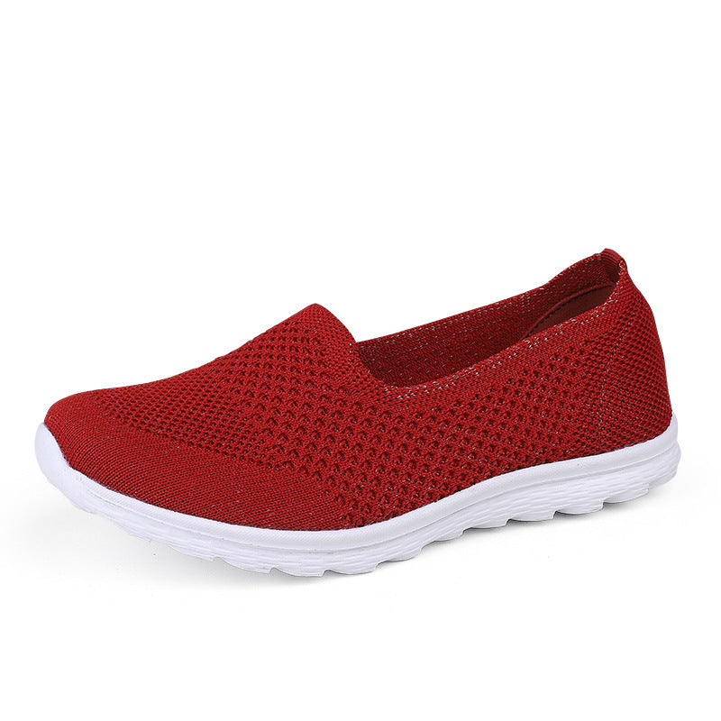Damen nan nahtloser Komfort-Schlupfschuh mit elastischem Maschenobermaterial und gedämpfter Laufsohle R&B