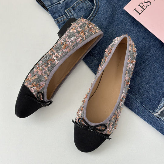Damen Ballerinas mit zeitlosem Design und eleganter Schleifenapplikation R&B