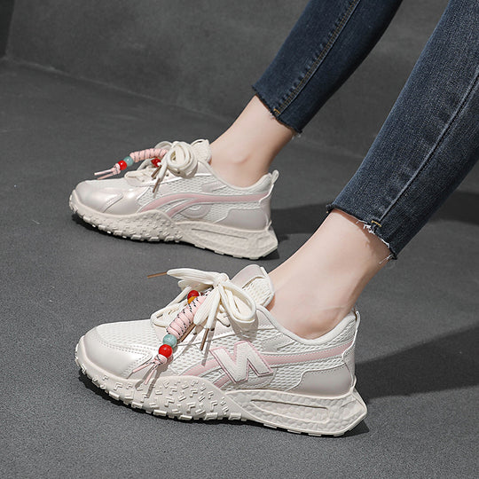 Damen Sportliche Sneaker mit flexibler Laufsohle und atmungsaktiver Netzstruktur R&B