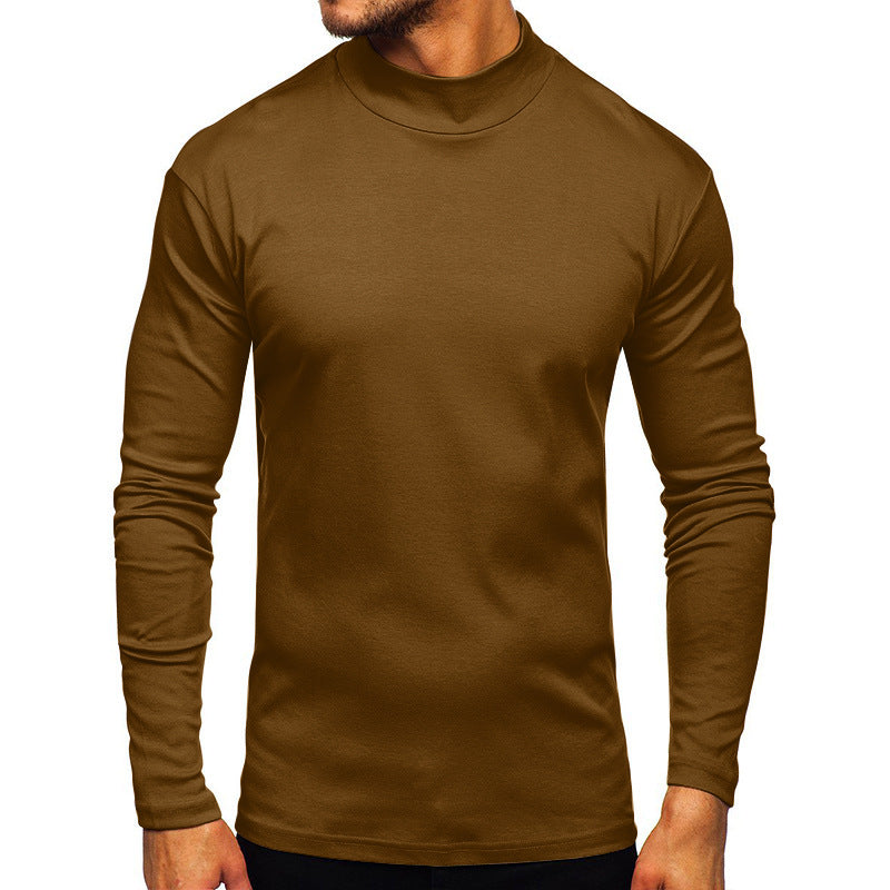 Herren Langarmshirt mit Stehkragen aus hochwertigem Material R&B