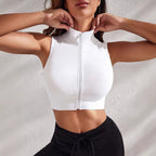 Damen Hochgeschlossenes Sporttop mit Reißverschluss und tragefreundlichem Material R&B