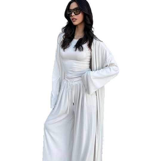 Damen Lässiges Freizeit-Ensemble mit offener Jacke R&B