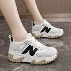 Damen Sportliche Chunky Sneakers mit rutschfester Laufsohle und atmungsaktivem Obermaterial R&B
