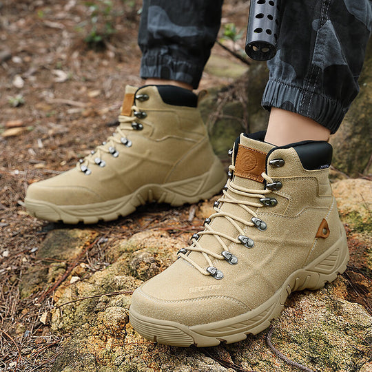 Damen Outdoor-Wanderschuhe mit hohem Schaft und rutschfester Profilsohle R&B