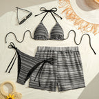 Damen Bikini-Set mit verspielten Schnürdetails R&B