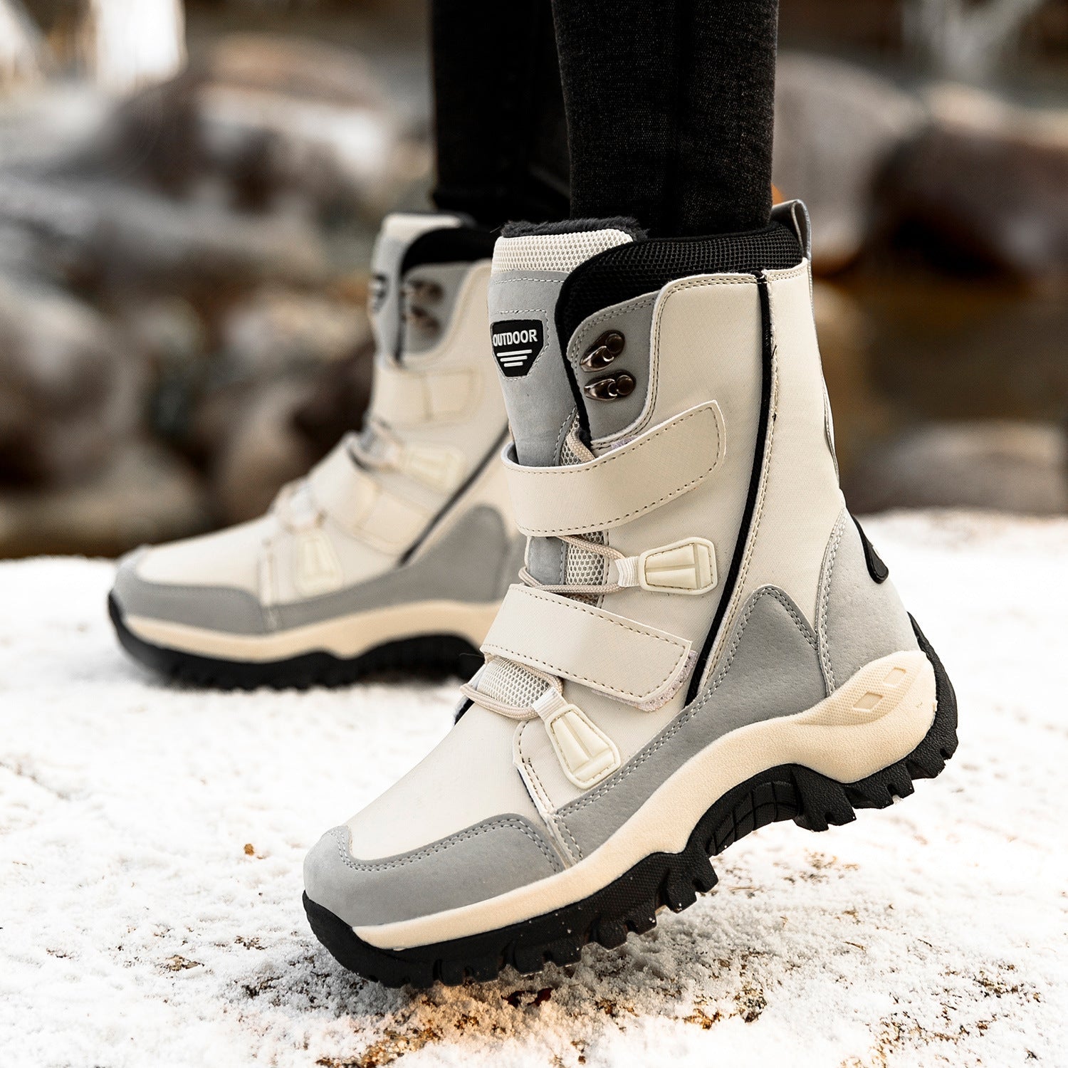 Damen Hochwertige und isolierte Winterboots mit verstellbarem Verschlusssystem R&B