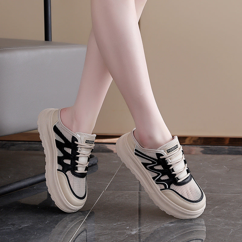 Damen modische Sneakers mit atmungsaktiver Netzoberfläche und dämpfendem Komfort R&B