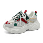 Damen Sportliche Chunky Sneakers mit atmungsaktiver Mesh-Oberfläche und stabiler Sohle R&B