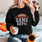 Damen Sportlicher Pullover mit trendy Grafikdesign R&B