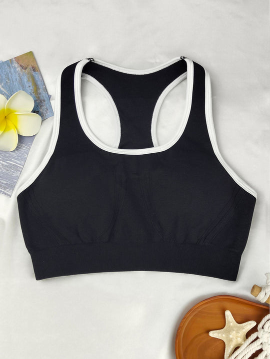 Damen Sport-Bustier mit atmungsaktivem Mischgewebe und stützenden Cups R&B