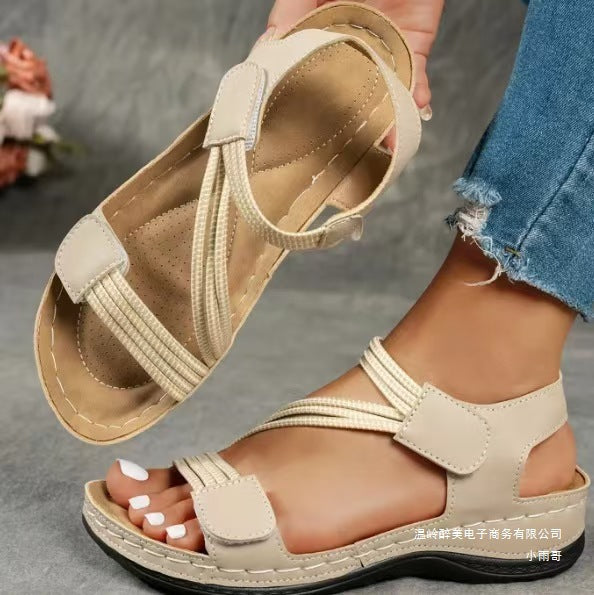 Damen orthopädische Sommer-Sandalen mit verstellbarem Riemendesign und komfortablem Fußbett R&B