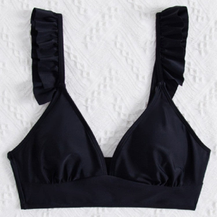 Damen Triangel-Bikinioberteil mit Rüschen R&B