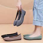 Damen Flats mit atmungsaktivem Netzdesign und flexiblem Fußbett R&B