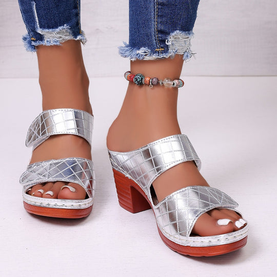 Damen elegante Clogs mit verstellbarem Riemendesign R&B
