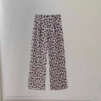 Damen Weite Leoprint-Hosen R&B