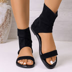 Damen offene Sandalen mit elegantem Ankle-Design und rutschfester Sohle R&B