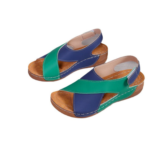 Damen modische Sandalen mit verstellbarem Riemen und anatomischem Fußbett R&B