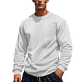 Herren nan strukturiertes Sweatshirt mit Brusttasche und geripptem Vorderpanel R&B