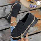Damen Mokassins mit robustem Profilsohle und stylischem Design R&B