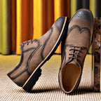 Herren Elegante und modische Brogueschuhe mit weichem Obermaterial R&B