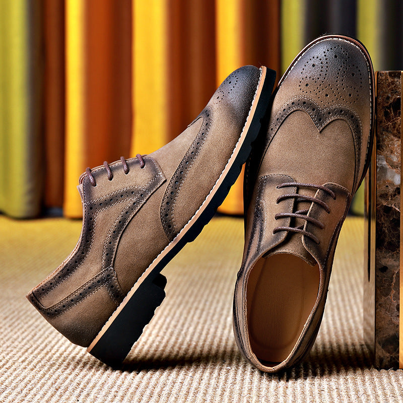 Herren Elegante und modische Brogueschuhe mit weichem Obermaterial R&B