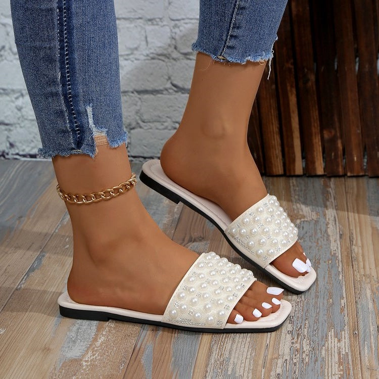 Damen Glamouröse Riemchen-Sandalen mit funkelnden Strassdetails R&B