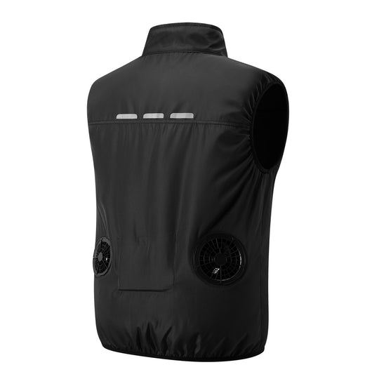 Herren nan leichte multifunktionale Outdoorweste mit Reißverschluss und Mehrfachtaschen R&B