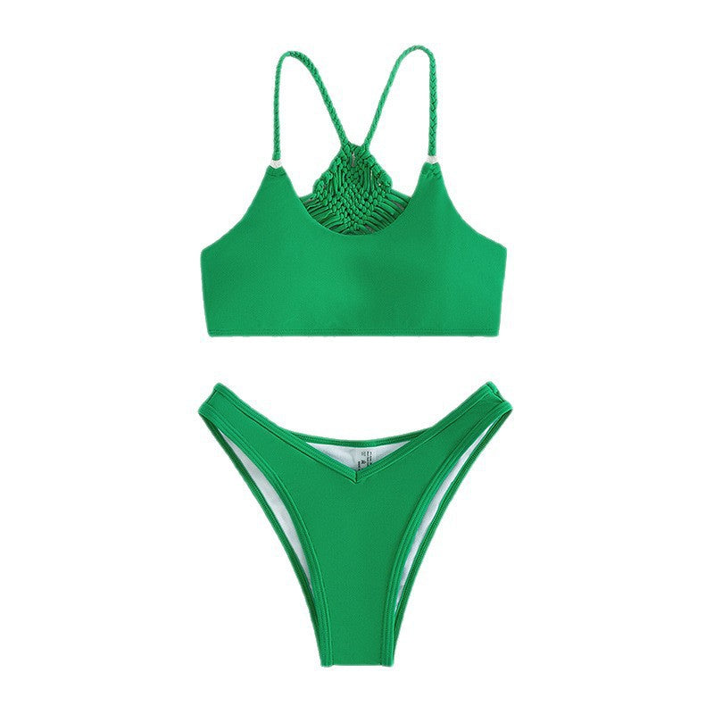 Damen Hochgeschnittener Bikini mit verstellbaren Trägern und eleganter Passform R&B