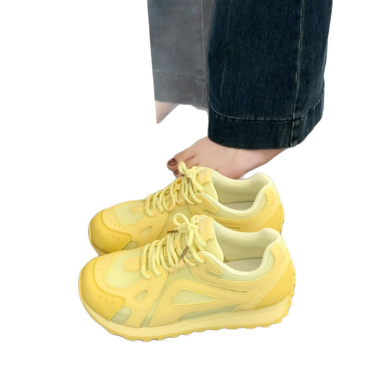 Damen Sportliche Sneakers mit atmungsaktivem Mesh und dämpfender Sohle