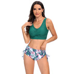 Damen Hochtailliertes Bikini-Set mit verstellbaren Trägern R&B