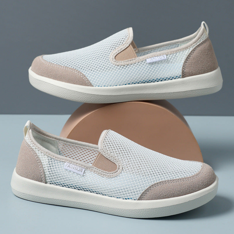 Damen Atmungsaktive Slip-On Schuhe aus Netzmaterial