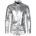 Herren Metallic Hemd R&B