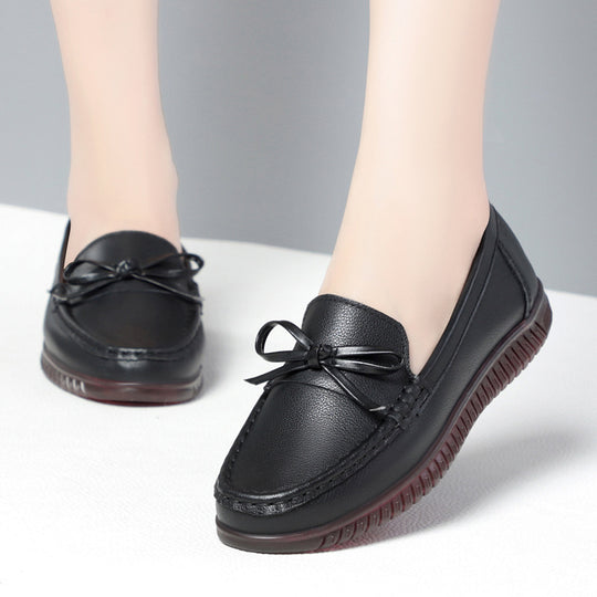 Damen Elegante Mokassins mit modischem Schleifendetail und rutschfester Sohle R&B