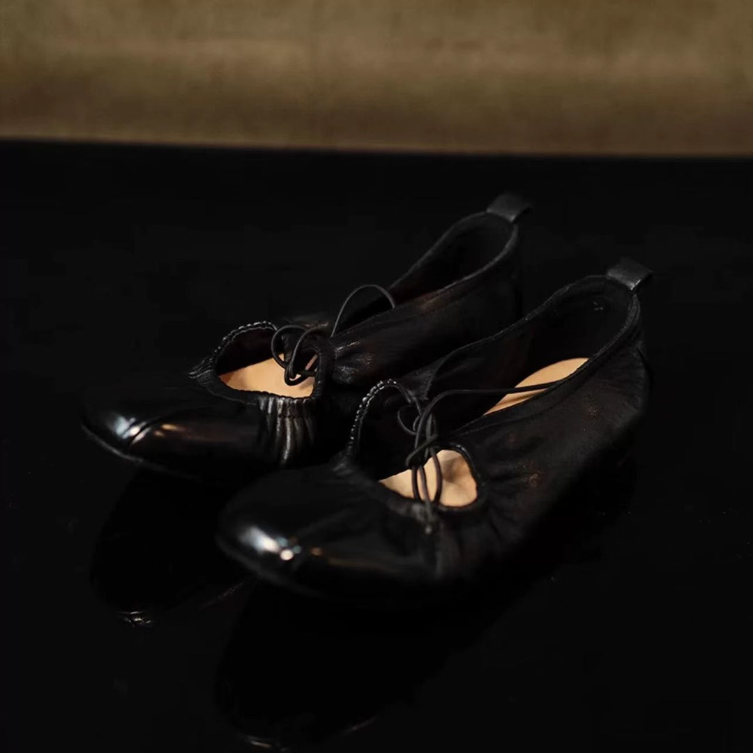 Damen Ballerina-Schuhe mit verspieltem Schnürdesign und bequemer Innensohle R&B