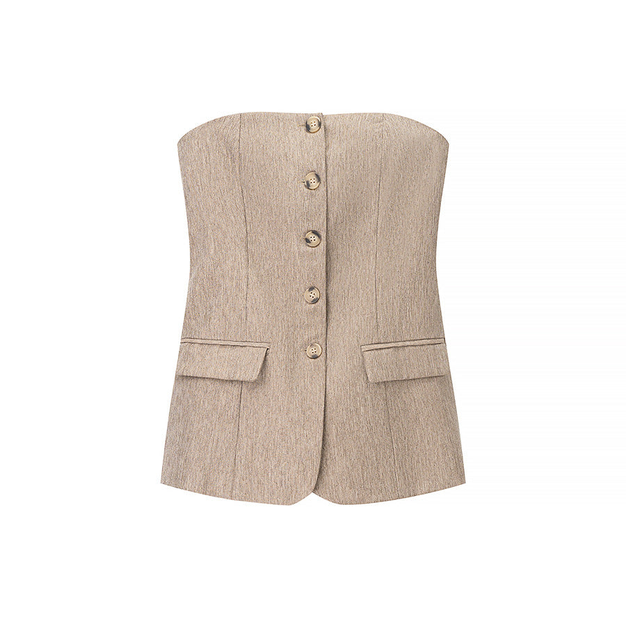 Damen Hosen mit weitem Bein und hoher Taille R&B