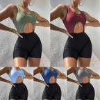 Damen Einteiliger Badeanzug mit aufregendem Cut-Out und Shorts R&B