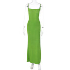 Damen Langes Abendkleid mit elegantem Trägerdesign und figurbetonter Silhouette R&B
