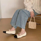 Damen Ballerina-Schuhe mit praktischem Riemchen und elegantem Design EB