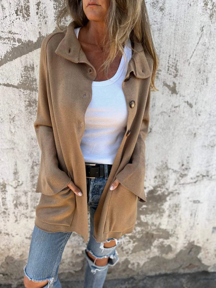 Damen Lässiger Oversized Cardigan R&B