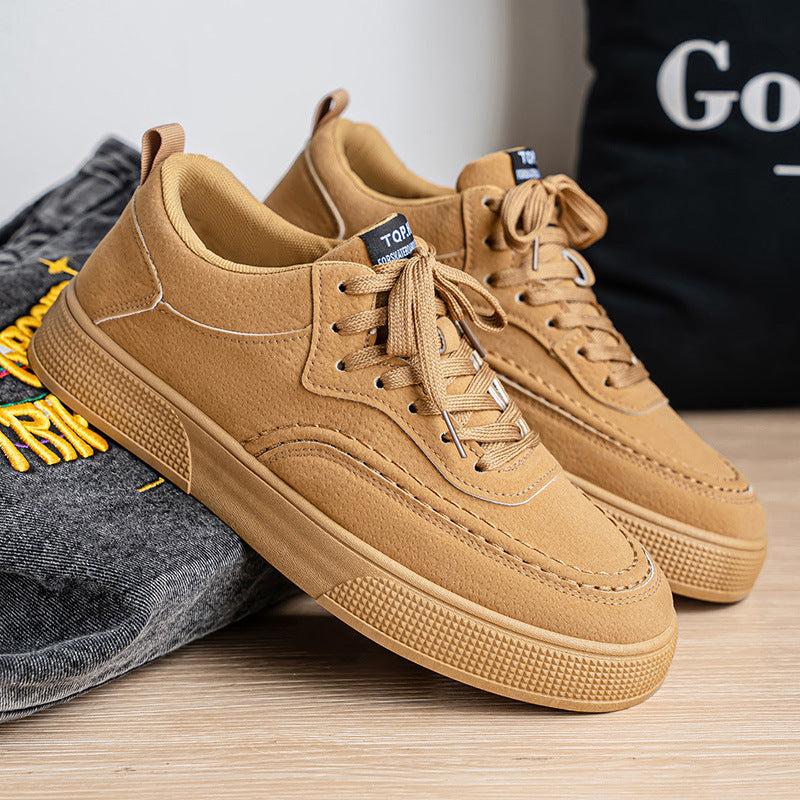 Damen elegante Sneaker mit trendiger Veloursleder-Oberfläche R&B