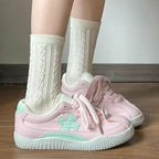 Damen Sportliche Sneakers mit floralem Design und lässiger Sohle